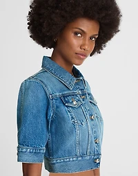 Shrunken Denim Trucker Jacket Hazeldell Wash | Madewell