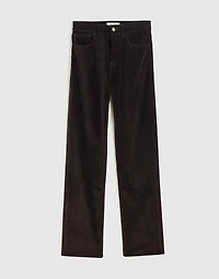 The Longline Straight Pant in Corduroy | Madewell