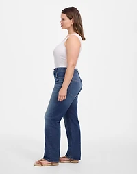 The Plus Curvy Longline Straight Jean Greendale Wash | Madewell