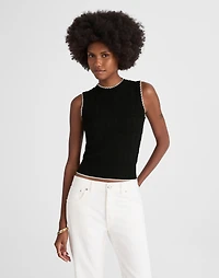 Mixed-Stitch Sleeveless Sweater | Madewell