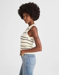 Striped Sweater Vest 100% Cotton | Madewell
