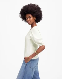 Puff-Sleeve V-Neck Tee | Madewell