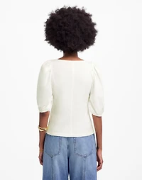 Puff-Sleeve V-Neck Tee | Madewell