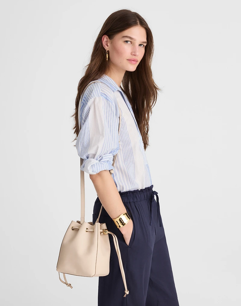 The Mini Drawstring Crossbody Bucket Bag | Madewell
