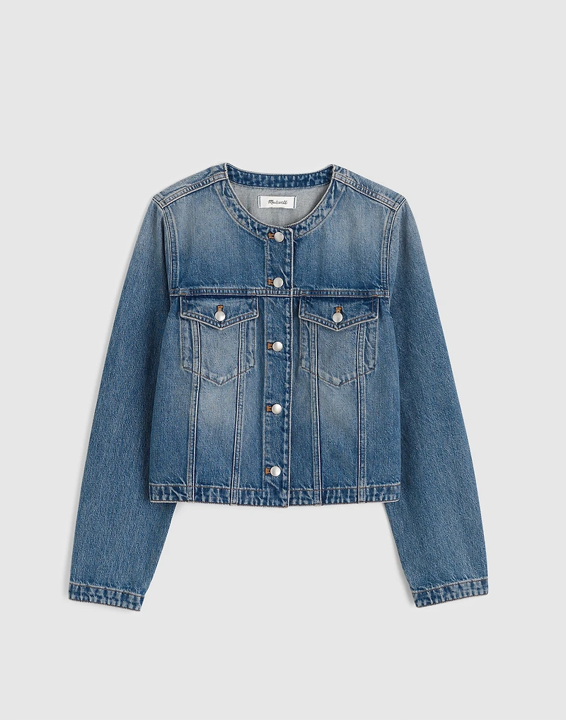Denim Cocoon-Sleeve Cropped Jacket | Madewell