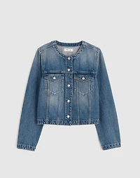 Denim Cocoon-Sleeve Cropped Jacket | Madewell