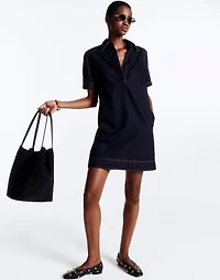 Denim Popover Mini Dress | Madewell