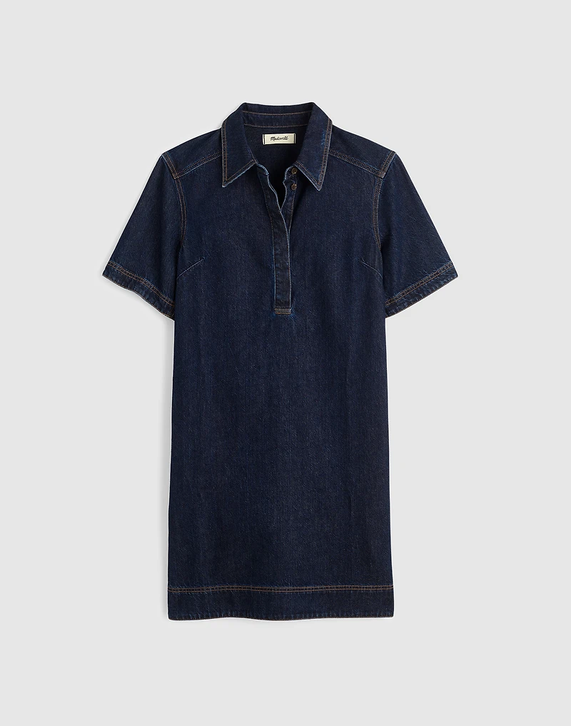 Denim Popover Mini Dress | Madewell