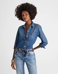Tuckable Denim Shirt Greendale Wash | Madewell