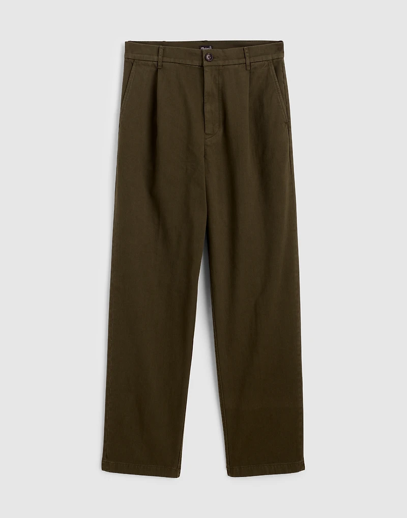 Pleated Twill Trousers | Madewell
