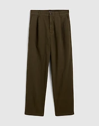 Pleated Twill Trousers | Madewell