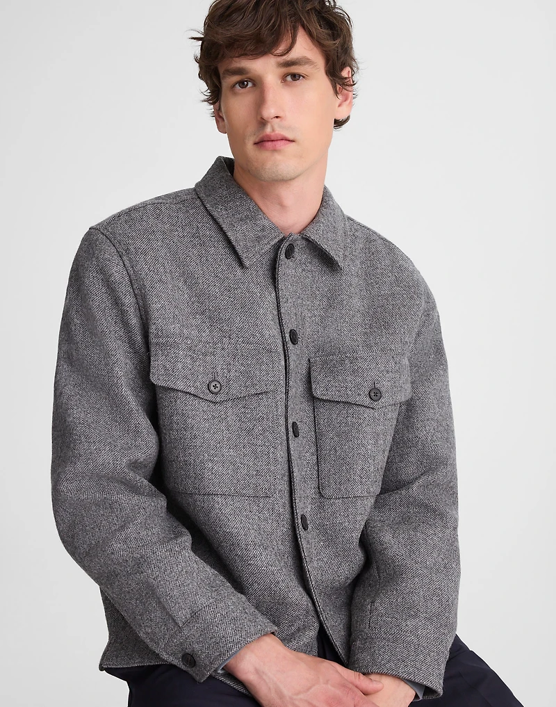 Shirt-Jacket in Italian Wool | Madewell