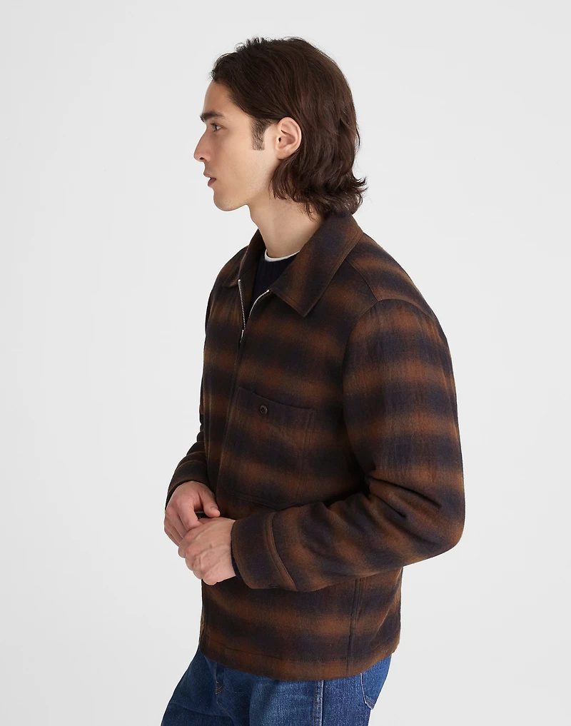 Zip-Front Jacket in Japanese Flannel | Madewell