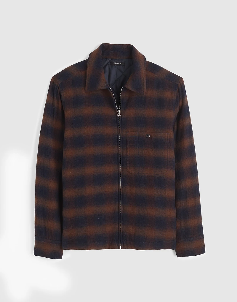 Zip-Front Jacket in Japanese Flannel | Madewell