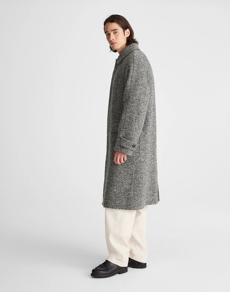 Balmacaan Overcoat in Italian Tweed | Madewell