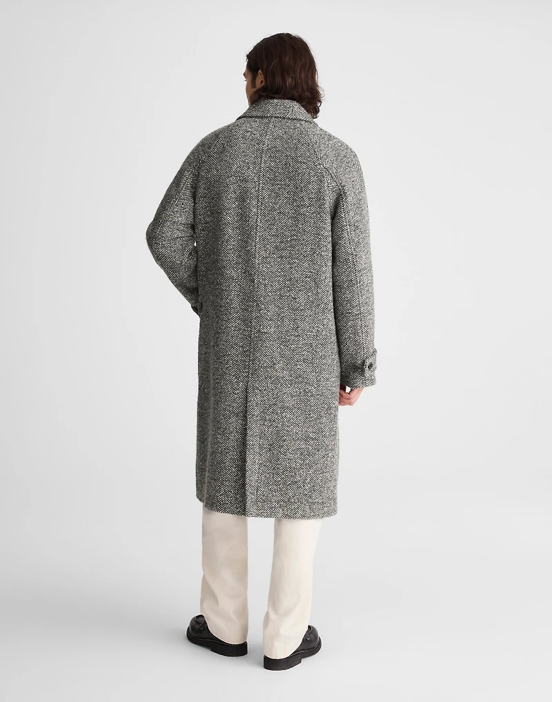 Balmacaan Overcoat in Italian Tweed | Madewell