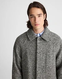 Balmacaan Overcoat in Italian Tweed | Madewell
