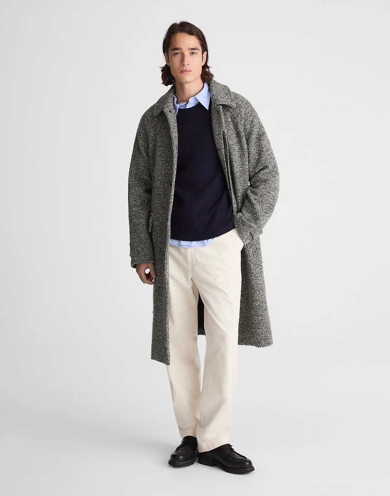 Balmacaan Overcoat in Italian Tweed | Madewell
