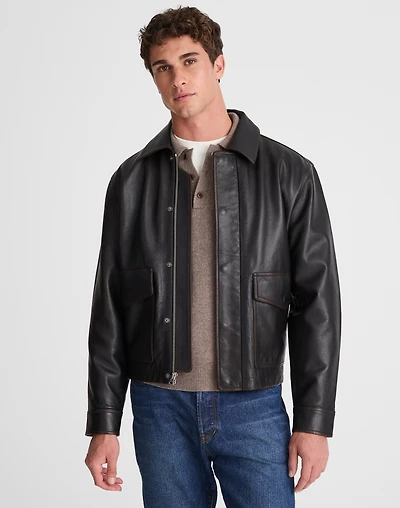 Leather Flight Jacket | Madewell