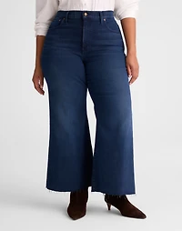 Plus Flared Wide-Leg Crop Jeans | Madewell