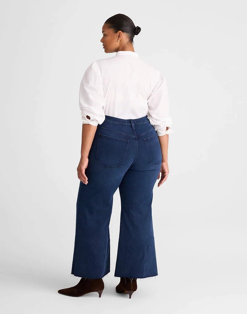 Plus Flared Wide-Leg Crop Jeans | Madewell