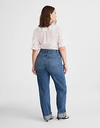 The Plus Curvy Pieced Barrel-Leg Jean | Madewell