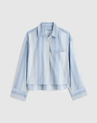 Curve-Hem Shirt in Poplin | Madewell