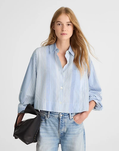 Curve-Hem Shirt Poplin | Madewell