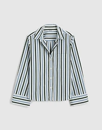 Poplin Easy Y-Neck Button-Up Shirt | Madewell