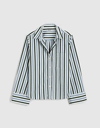 Poplin Easy Y-Neck Button-Up Shirt | Madewell