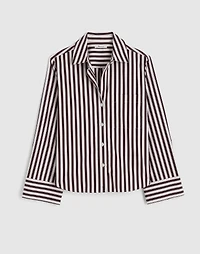 Poplin Easy Y-Neck Button-Up Shirt | Madewell
