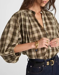 Balloon-Sleeve Top