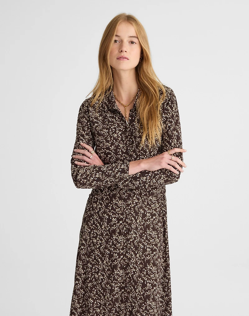 Ruched Midi Shirtdress | Madewell