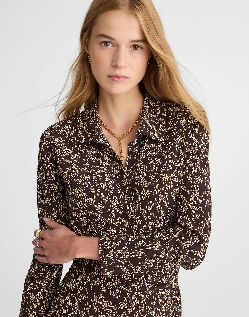 Ruched Midi Shirtdress | Madewell