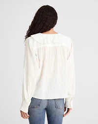 Ruffled Pintuck Top | Madewell