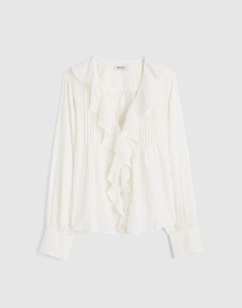 Ruffled Pintuck Top | Madewell