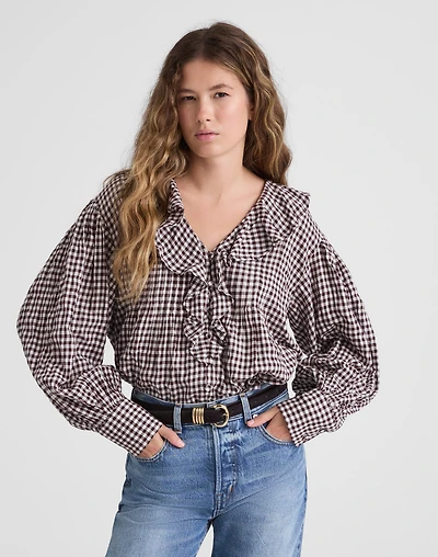 Ruffled Pintuck Top | Madewell