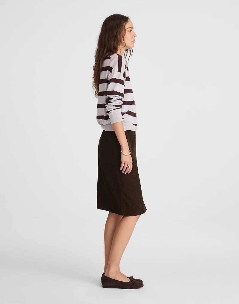 Suede Column Skirt | Madewell