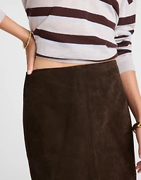 Suede Column Skirt | Madewell