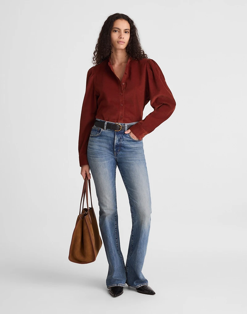 Puff-Sleeve Button-Up Shirt | Madewell