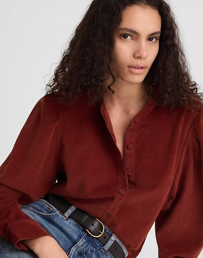 Puff-Sleeve Button-Up Shirt | Madewell