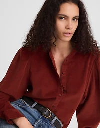 Puff-Sleeve Button-Up Shirt | Madewell