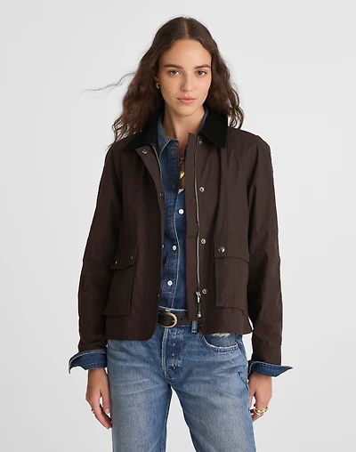 Waxed Zip-Front Jacket | Madewell