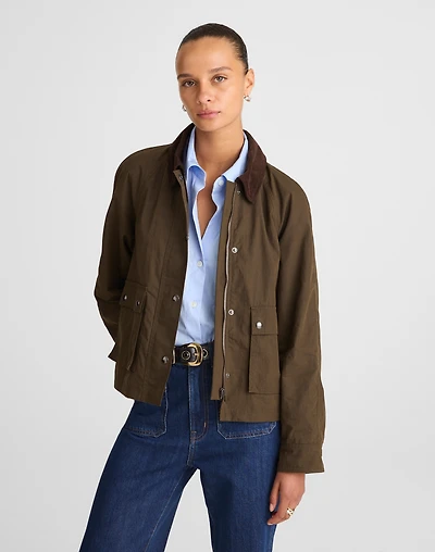 Waxed Zip-Front Jacket | Madewell