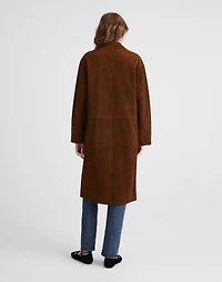 Single-Breasted Topcoat Suede | Madewell