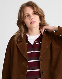 Single-Breasted Topcoat Suede | Madewell