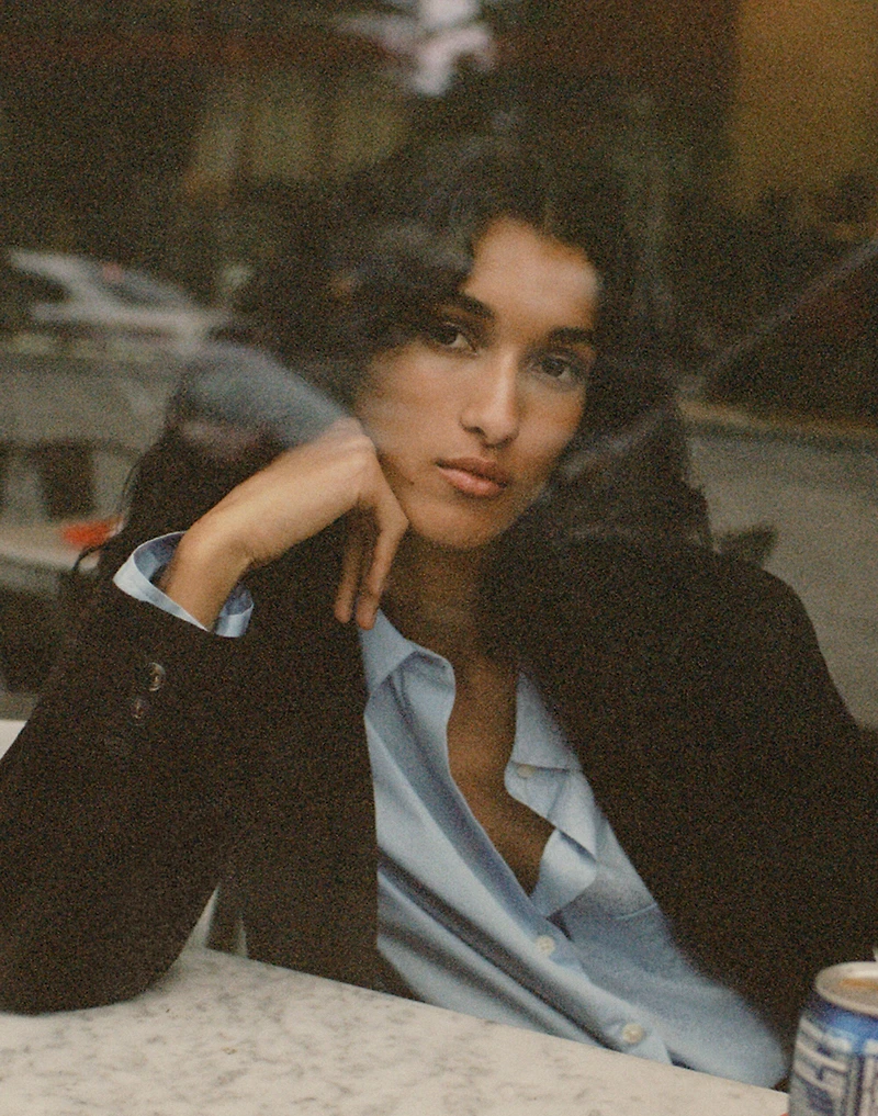 Double-Breasted Blazer Suede | Madewell