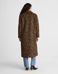 Single-Breasted Topcoat in Leopard Print | Madewell