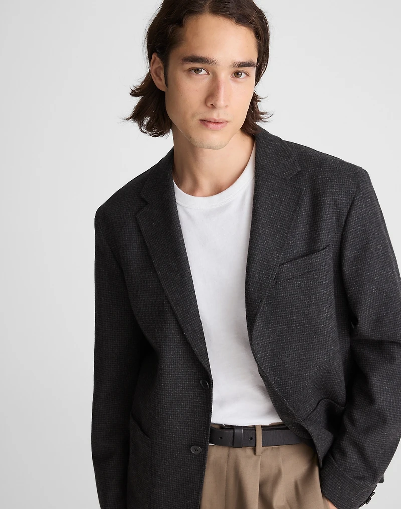 Unstructured Houndstooth Blazer | Madewell