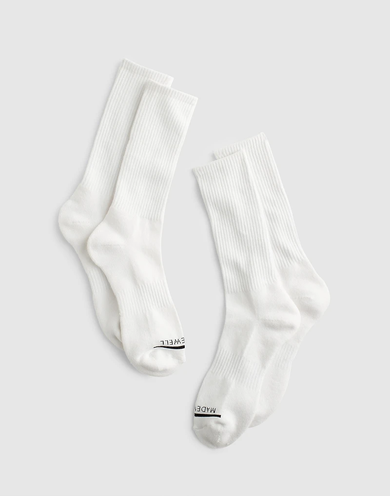 Two-Pack MWL Cloudlift Crew Socks | Madewell